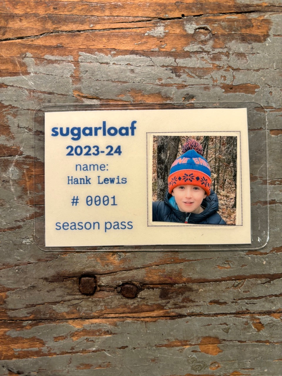 Vintage Ski Pass - Horizontal Format